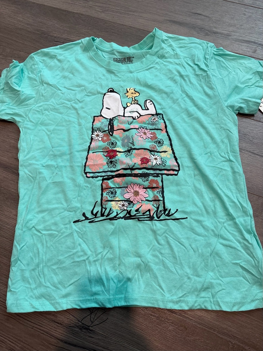 Juniors Peanuts Snoopy Shirt Size L 11-13